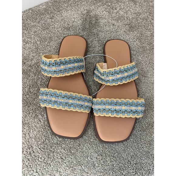 New Torrid Embellished Double Band Sandal Size 10.5 WW - Picture 1 of 4